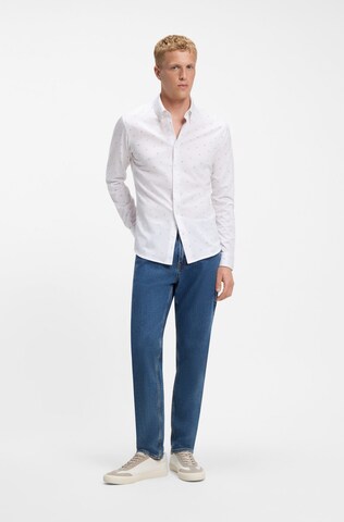 BOSS Slim fit Button Up Shirt in White