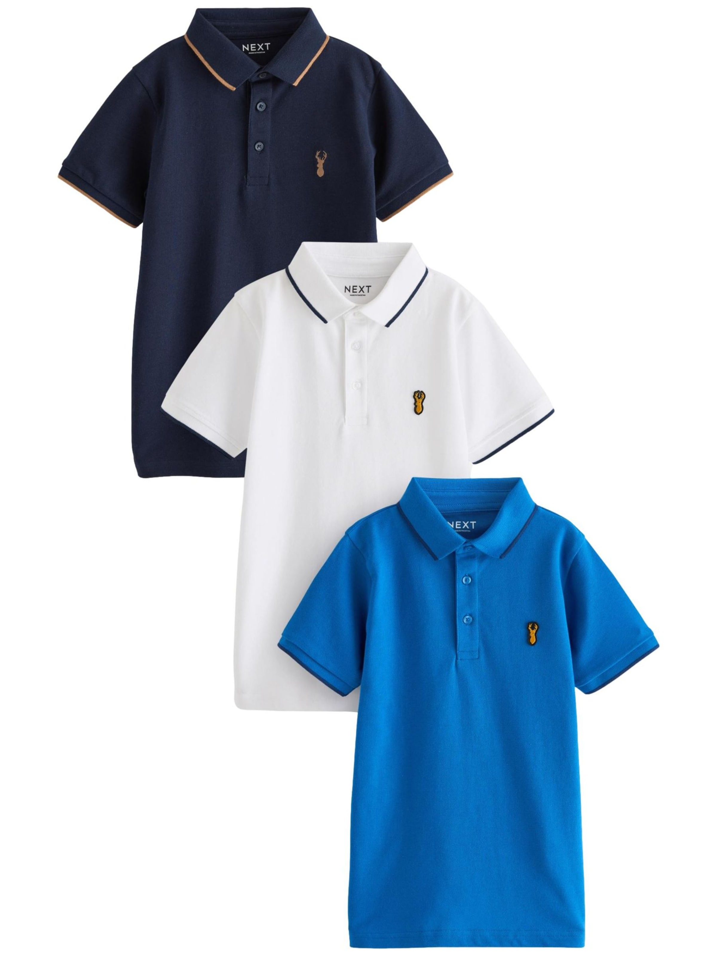 Next T-shirt i blå: framsida