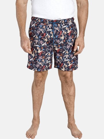 Charles Colby Board Shorts 'Baron Finbar' in Blue: front