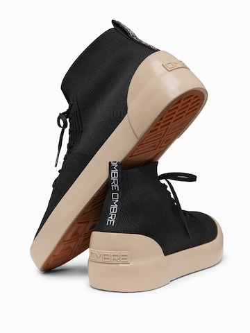 Ombre Sneakers hoog in Zwart