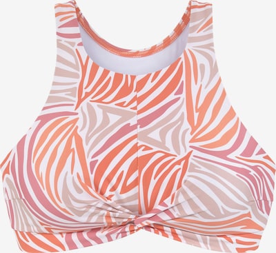 SUNSEEKER Bikinitop in pastelllila / orange / rotviolett / weiß, Produktansicht