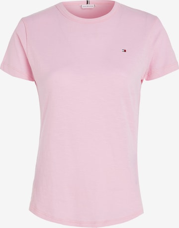 T-shirt TOMMY HILFIGER en rose : devant