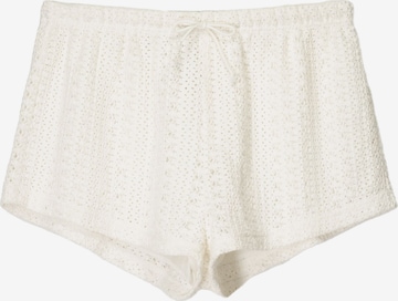 Bershka Regular Housut värissä beige: etupuoli