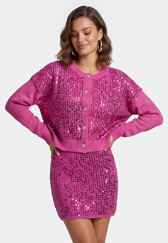 faina - Cárdigan en rosa: frente