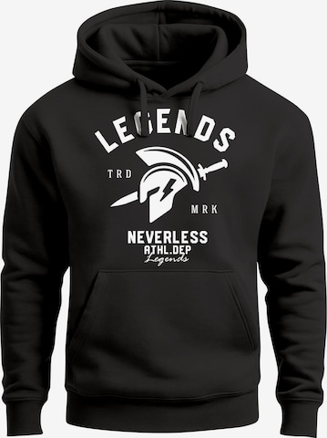 Neverless Sweatshirt 'Legends' in Schwarz: Vorderseite