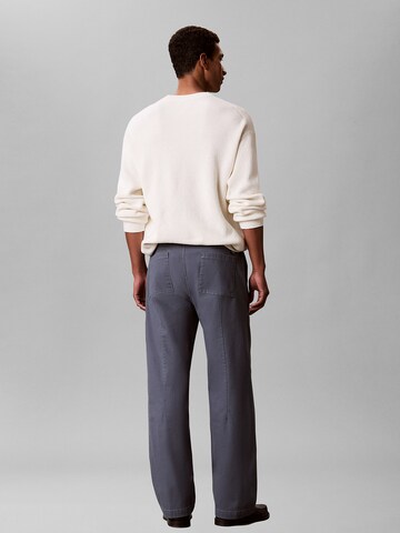 Calvin Klein Jeans Loose fit Trousers 'Utility' in Blue