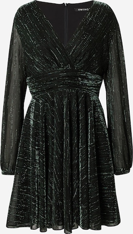 Robe de cocktail SWING en noir : devant