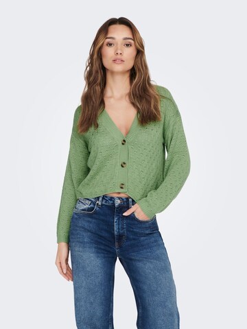 JDY Knit cardigan 'JDYSun Mia' in Green: front