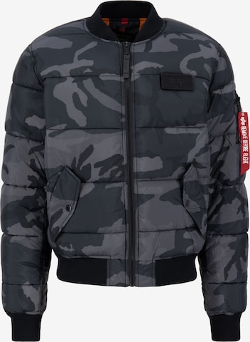 Veste mi-saison 'Camo' ALPHA INDUSTRIES en noir : devant