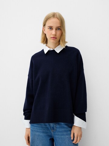 Bershka Sweater in Blue: front