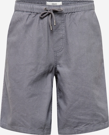 !Solid רגיל מכנסיים באפור: מלפנים