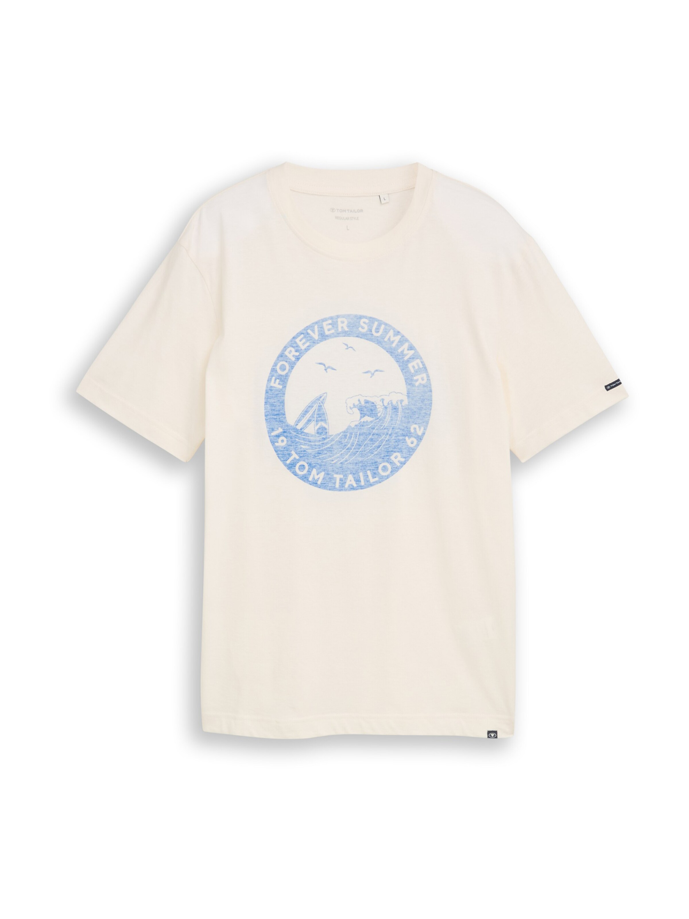 TOM TAILOR T-Shirt in Weiß: Vorderseite