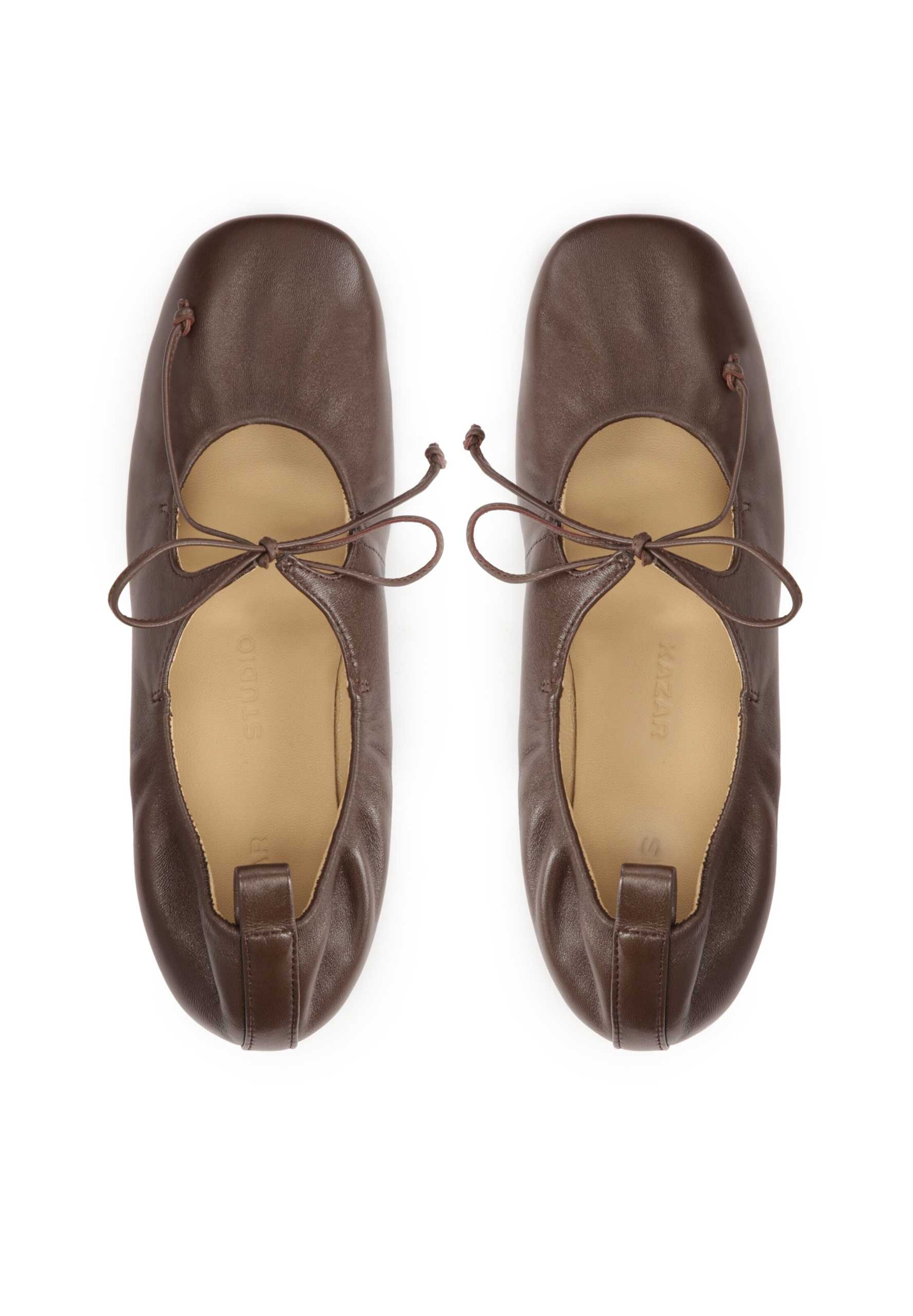 Kazar Studio Ballet Flats in Brown