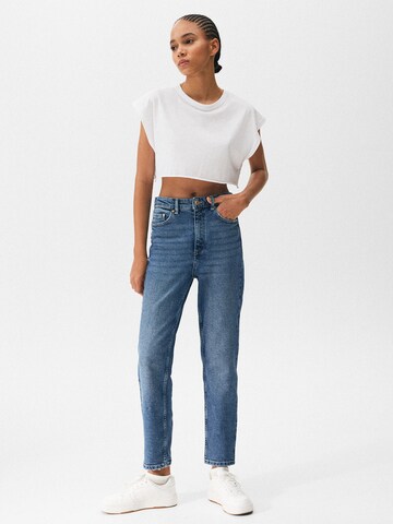 Pull&Bear Avsmalnet Jeans i blå: forside