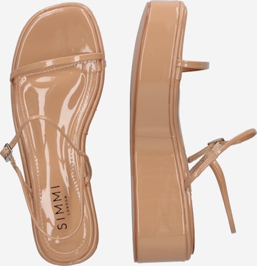 Simmi London - Sandalias con hebilla en beige