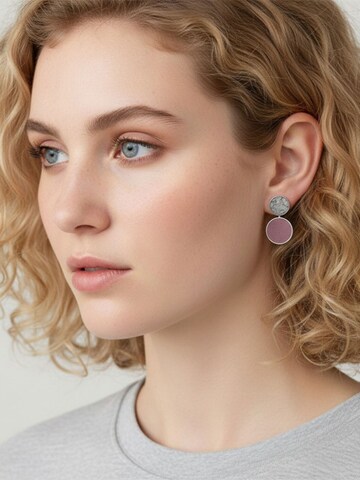 Sergio Engel Earrings in Pink: front