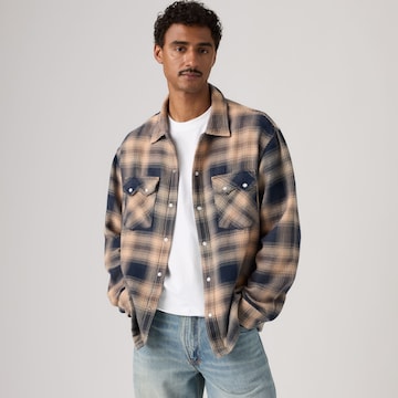LEVI'S ® Regular fit Button Up Shirt 'PIER 89' in Brown: front