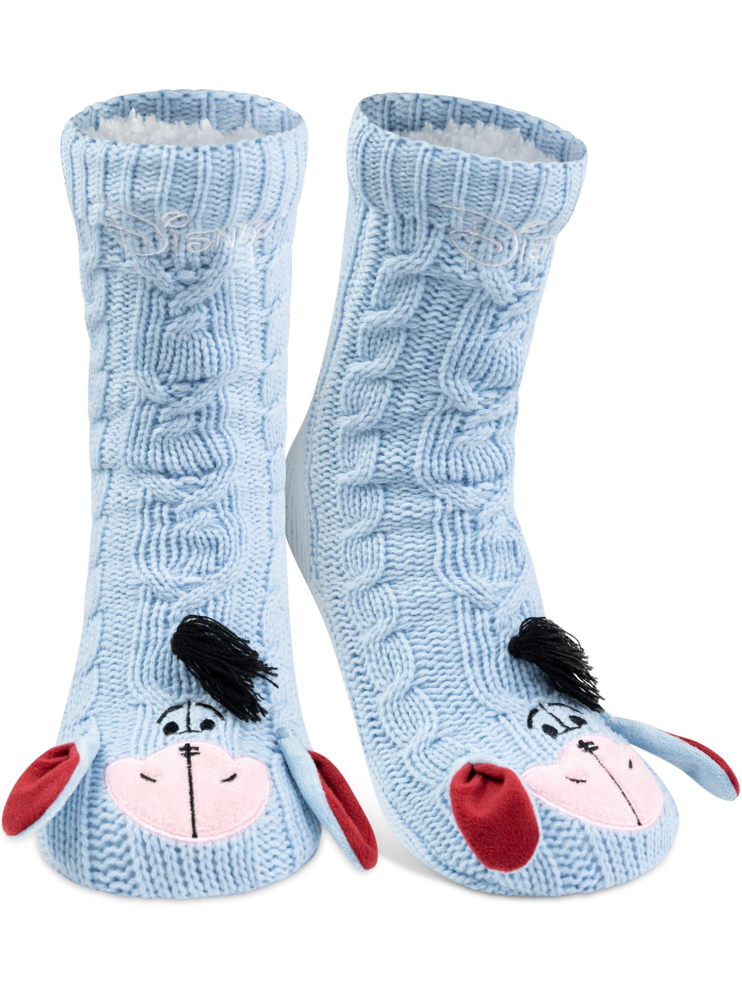 Disney Winnie Puuh Socken 'Hüttensocken'‌ in Blau: Vorderseite