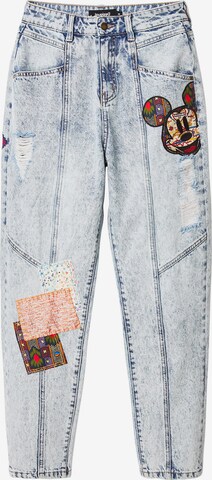 Desigual Tapered Jeans in Blauw: voorkant