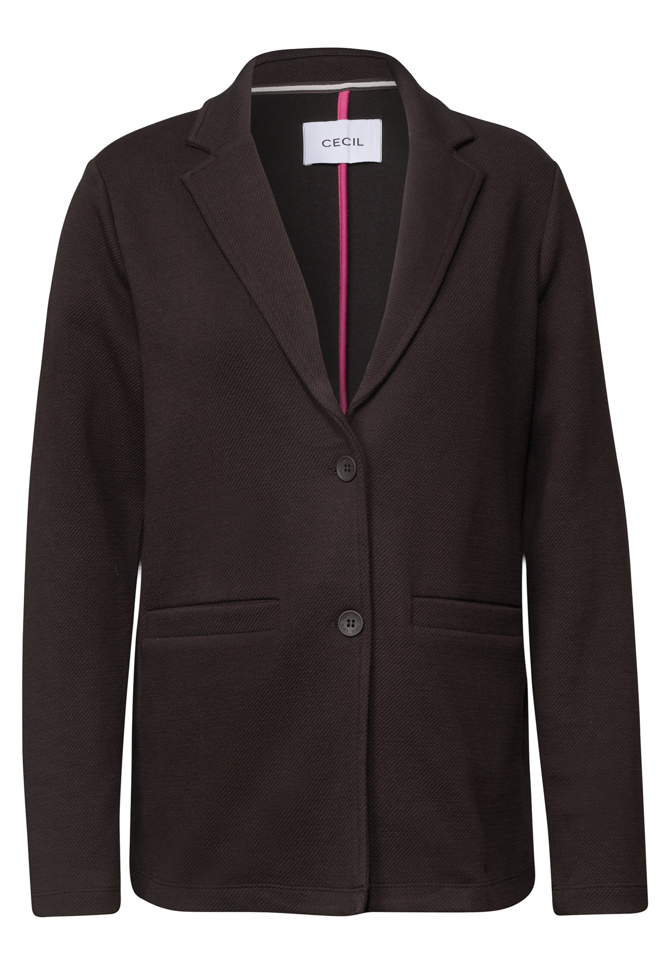 CECIL Oversize Blazer in Unifarbe in L in dunkelbraun, Produktansicht