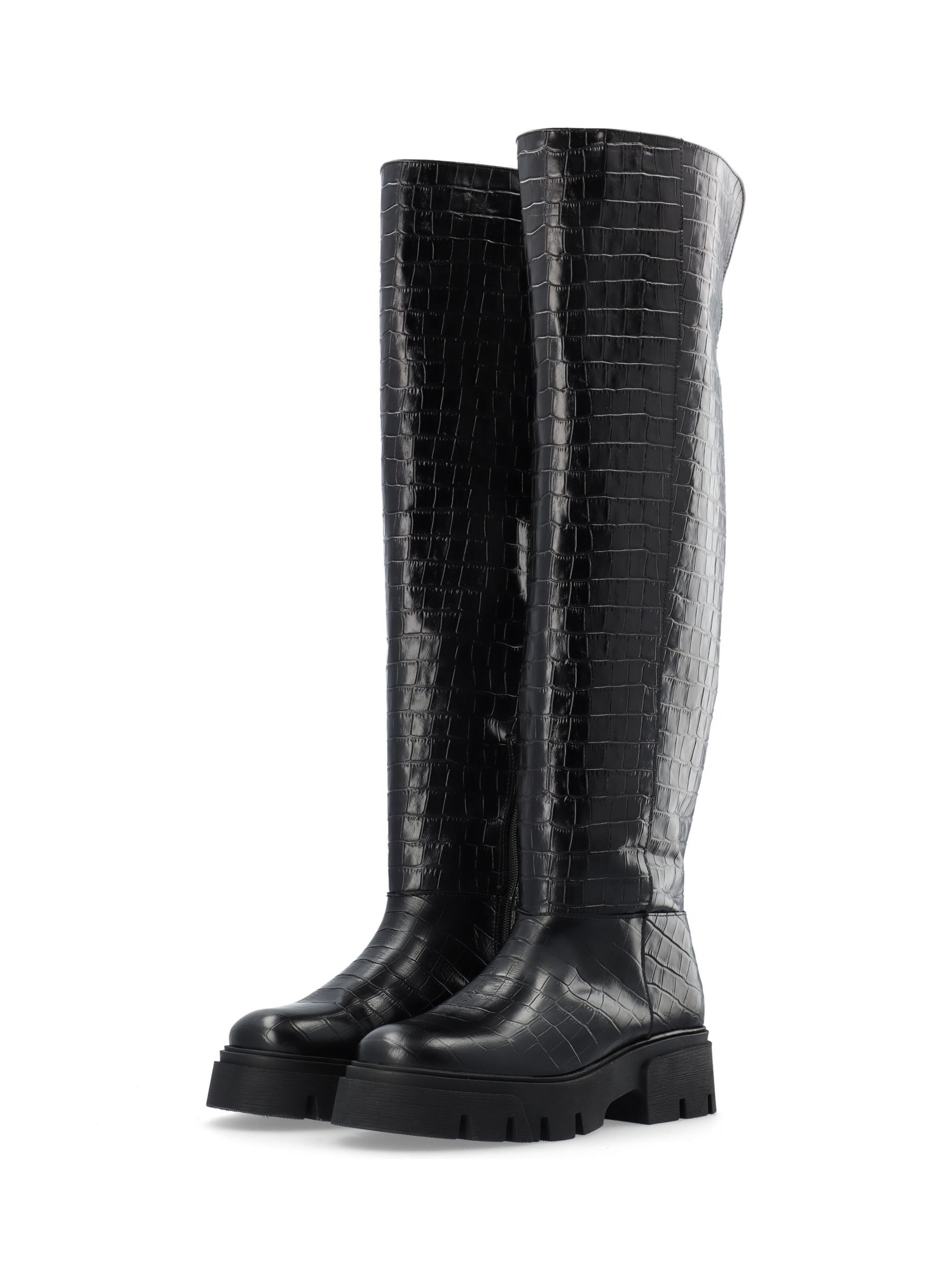 Bianco Overknees 'KALL' in Black