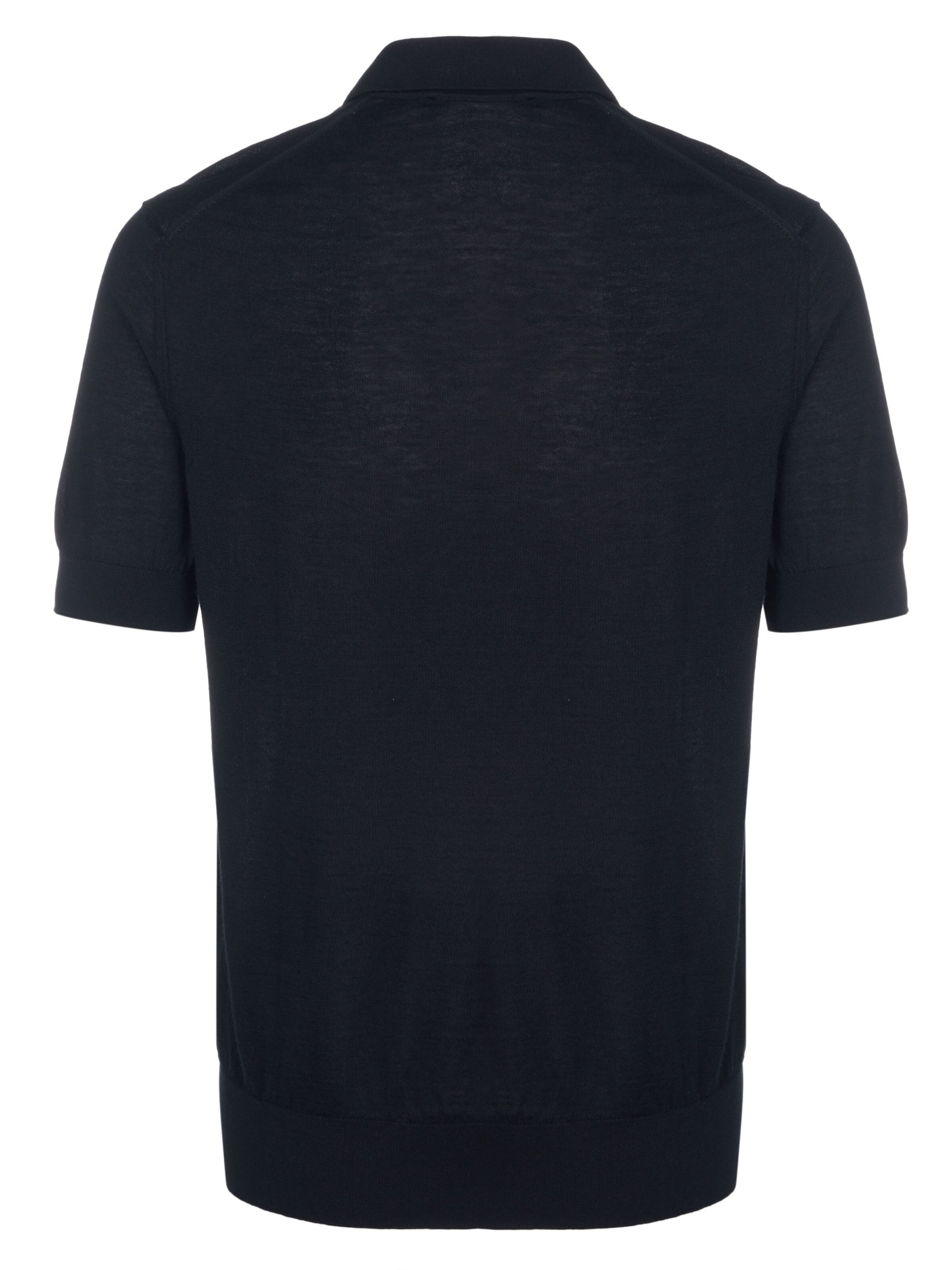 DOLCE & GABBANA Shirt 'Dolce & Gabbana Henley Strickpolo schwarz'‌‌‌‌‌‌ in Schwarz