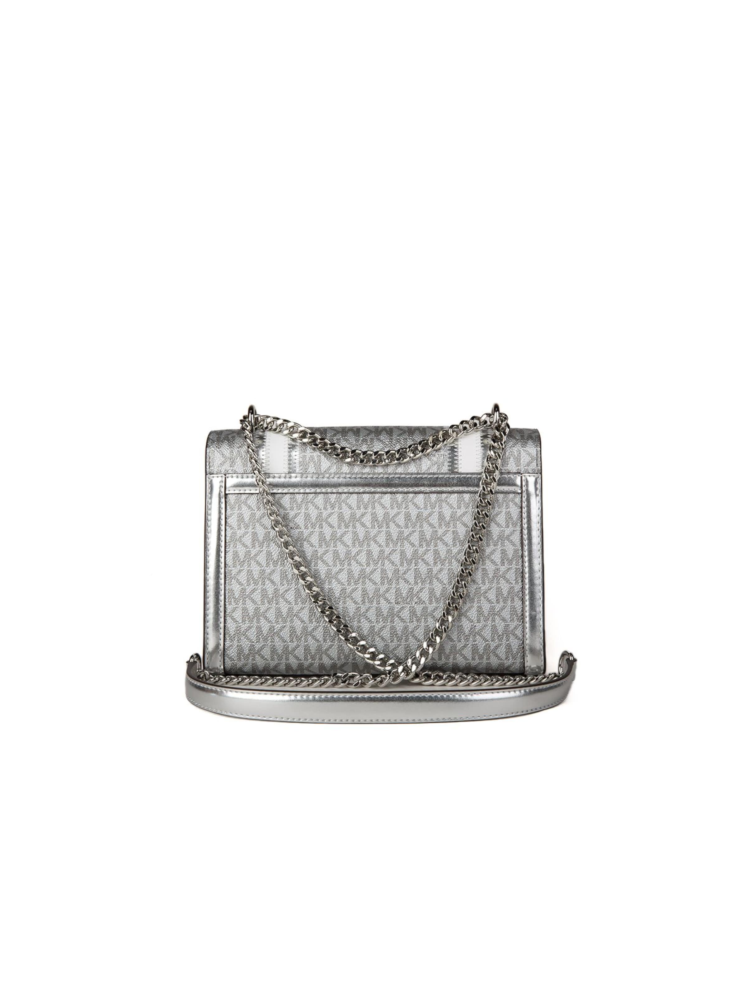 Michael Kors Schoudertas 'Whitney Medium Flap Chain' in Zilver