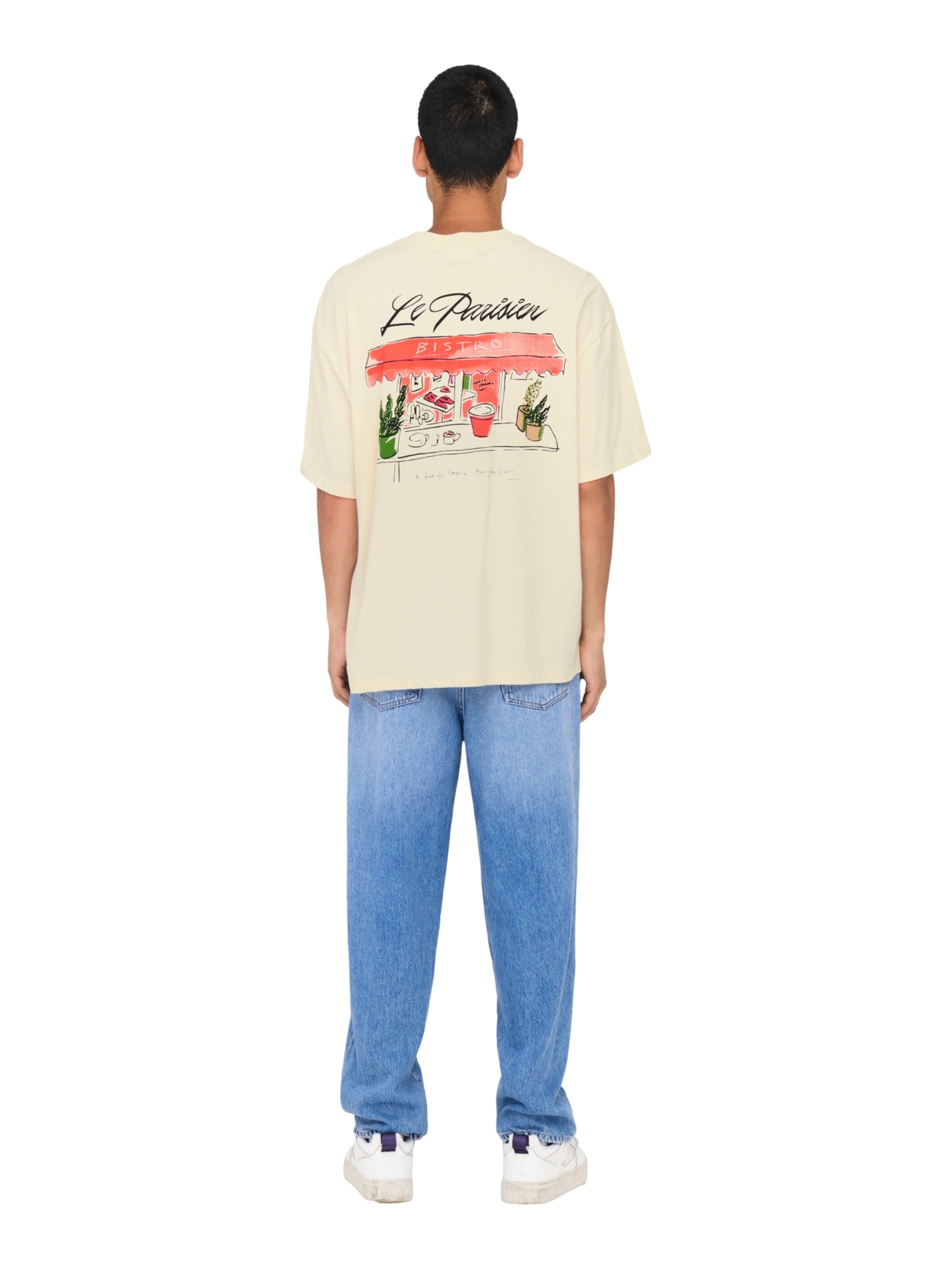 Only & Sons Shirt 'Louis' in Beige