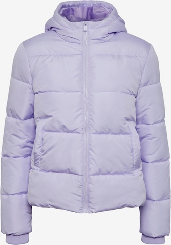 PIECES Winter Jacket 'Bee' in Purple: front