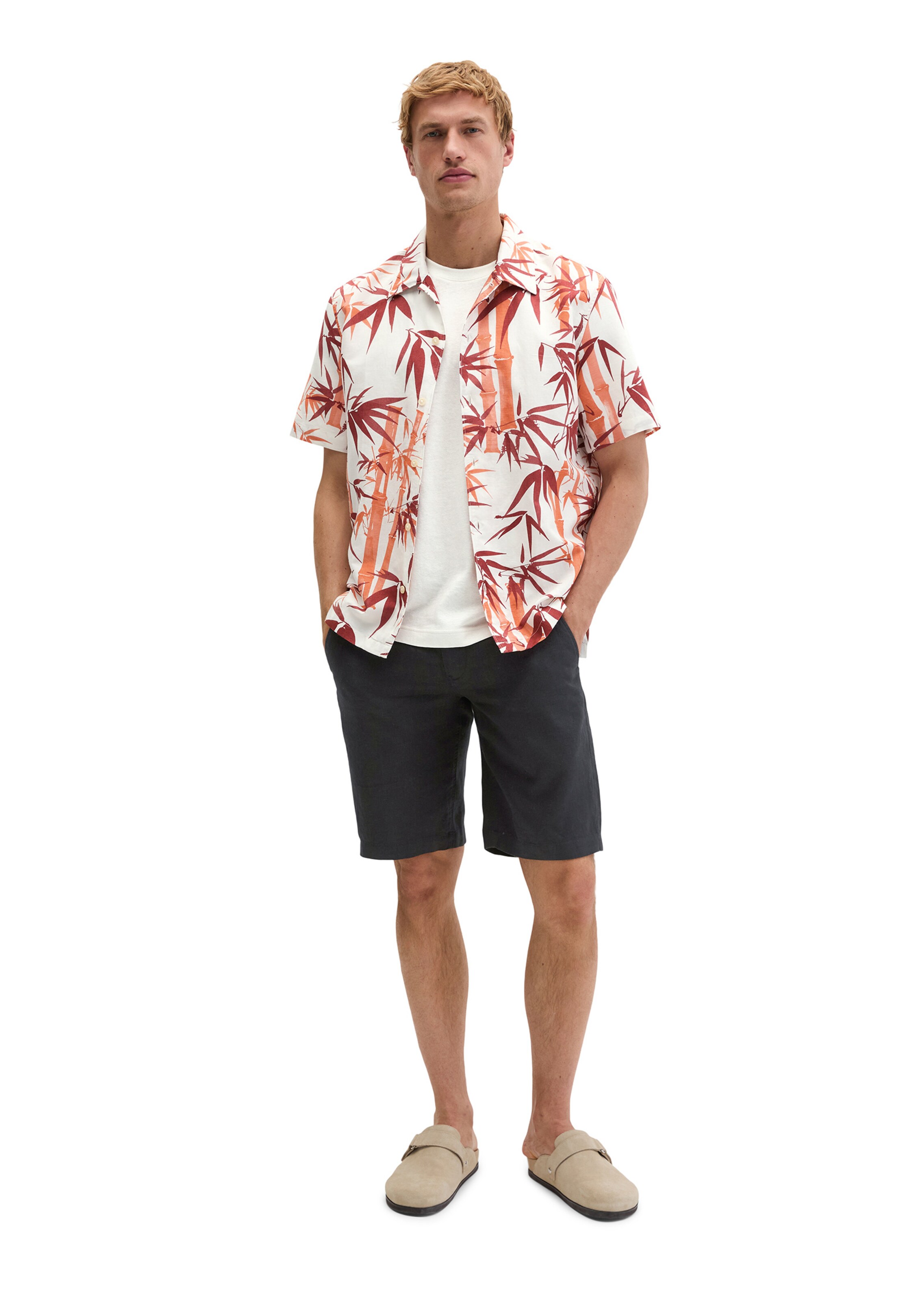 Marc O'Polo Regular fit Button Up Shirt in Red