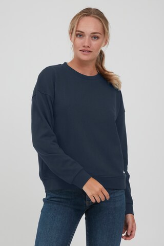 Oxmo Sweatshirt 'GRYNET' in Zwart: voorkant