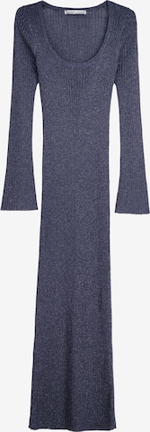 Bershka Knit dress in Blue: front