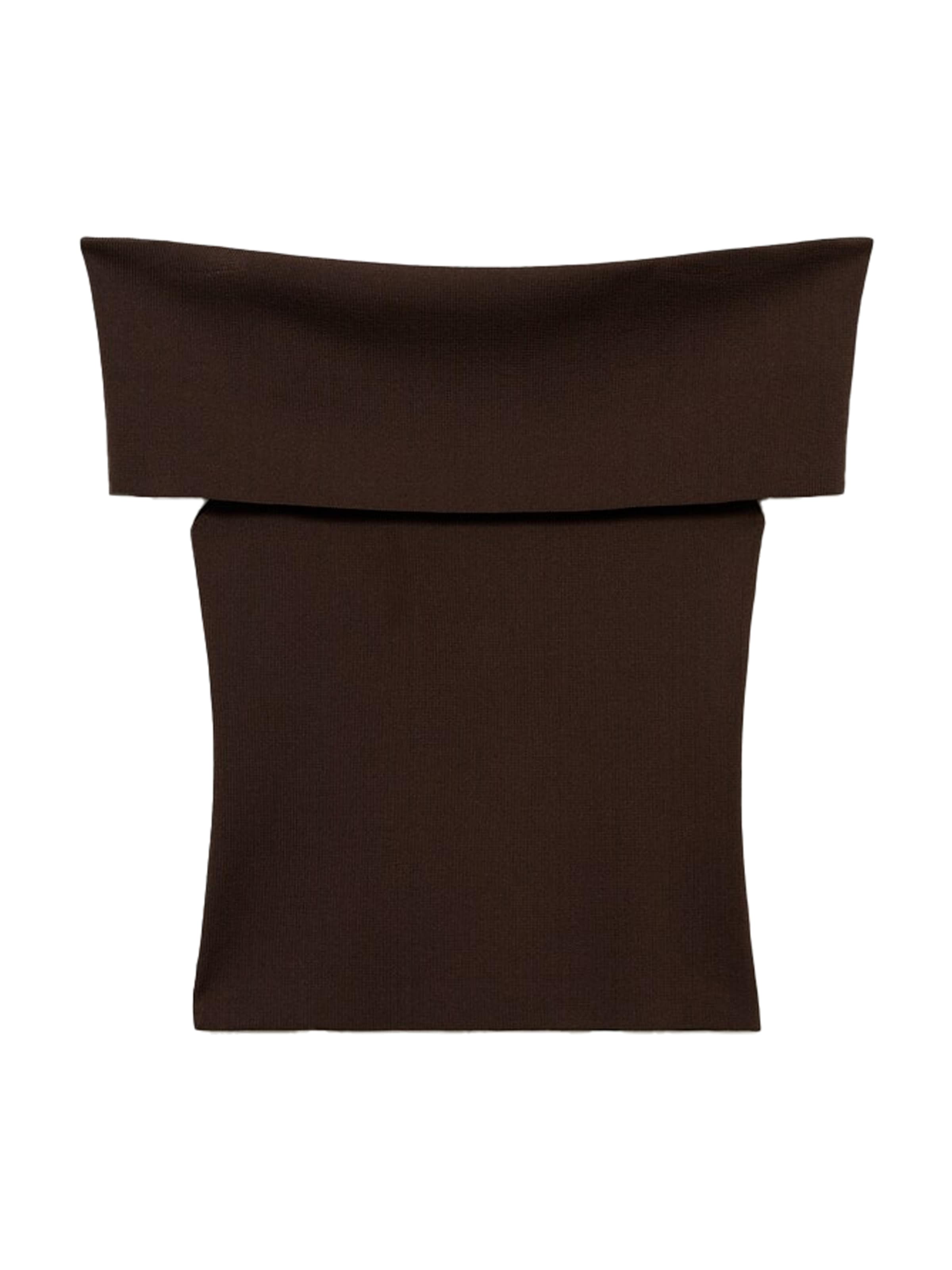 MANGO Stick felső 'SESETE' - barna: elől