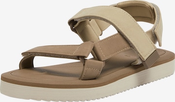 Pull&Bear Sandal in Beige: front