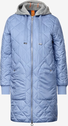 STREET ONE Between-Seasons Coat in Blue: front