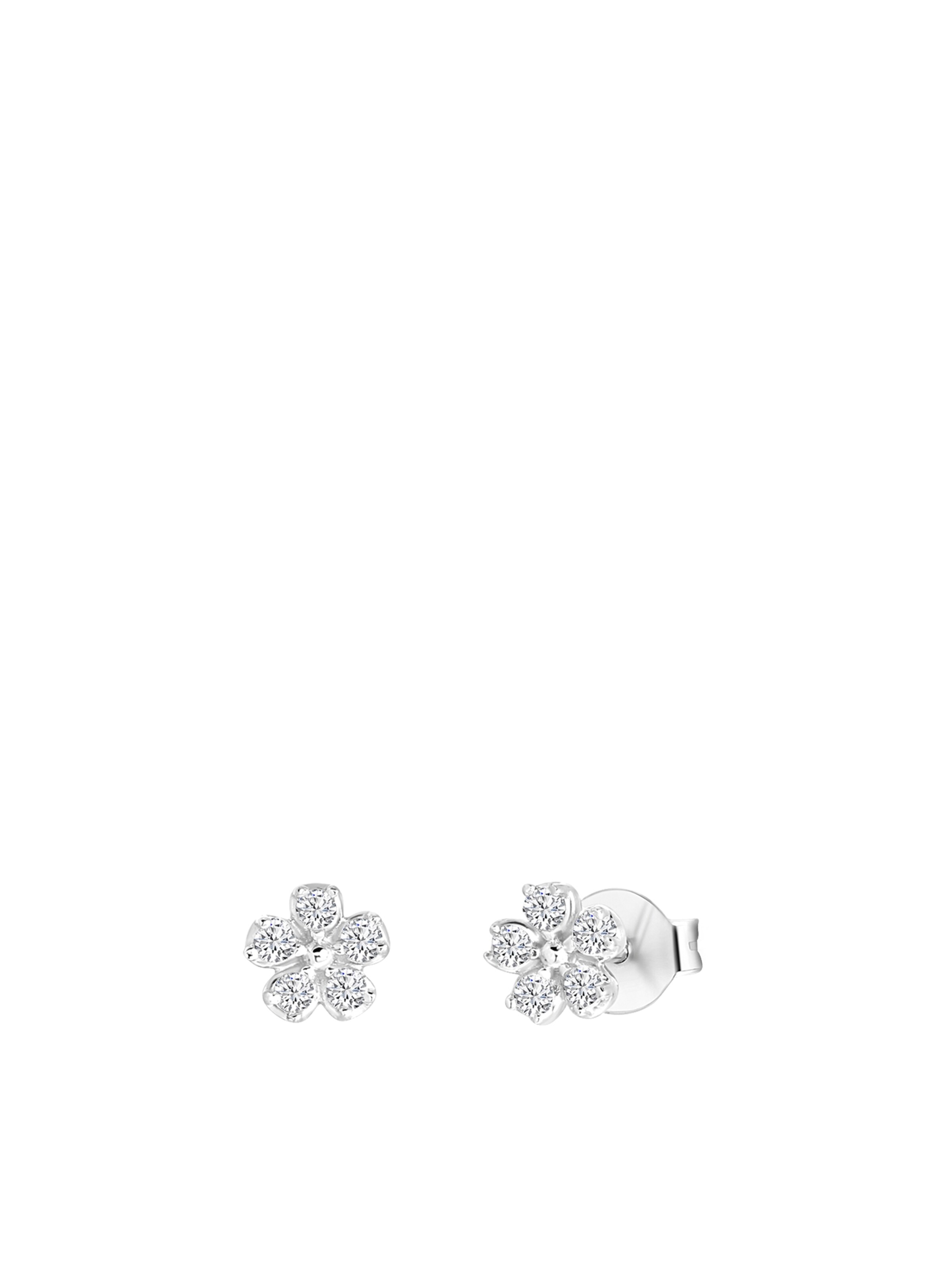 Lucardi Earrings in Silver: front