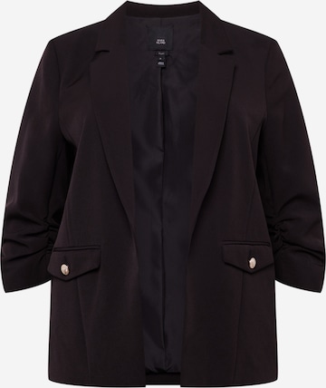 River Island Plus Blazer in Black: front