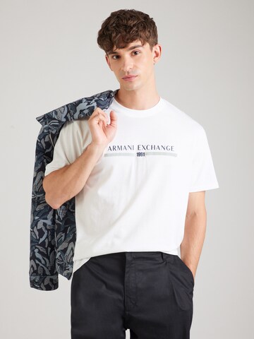 ARMANI EXCHANGE Футболка в Белый: спереди