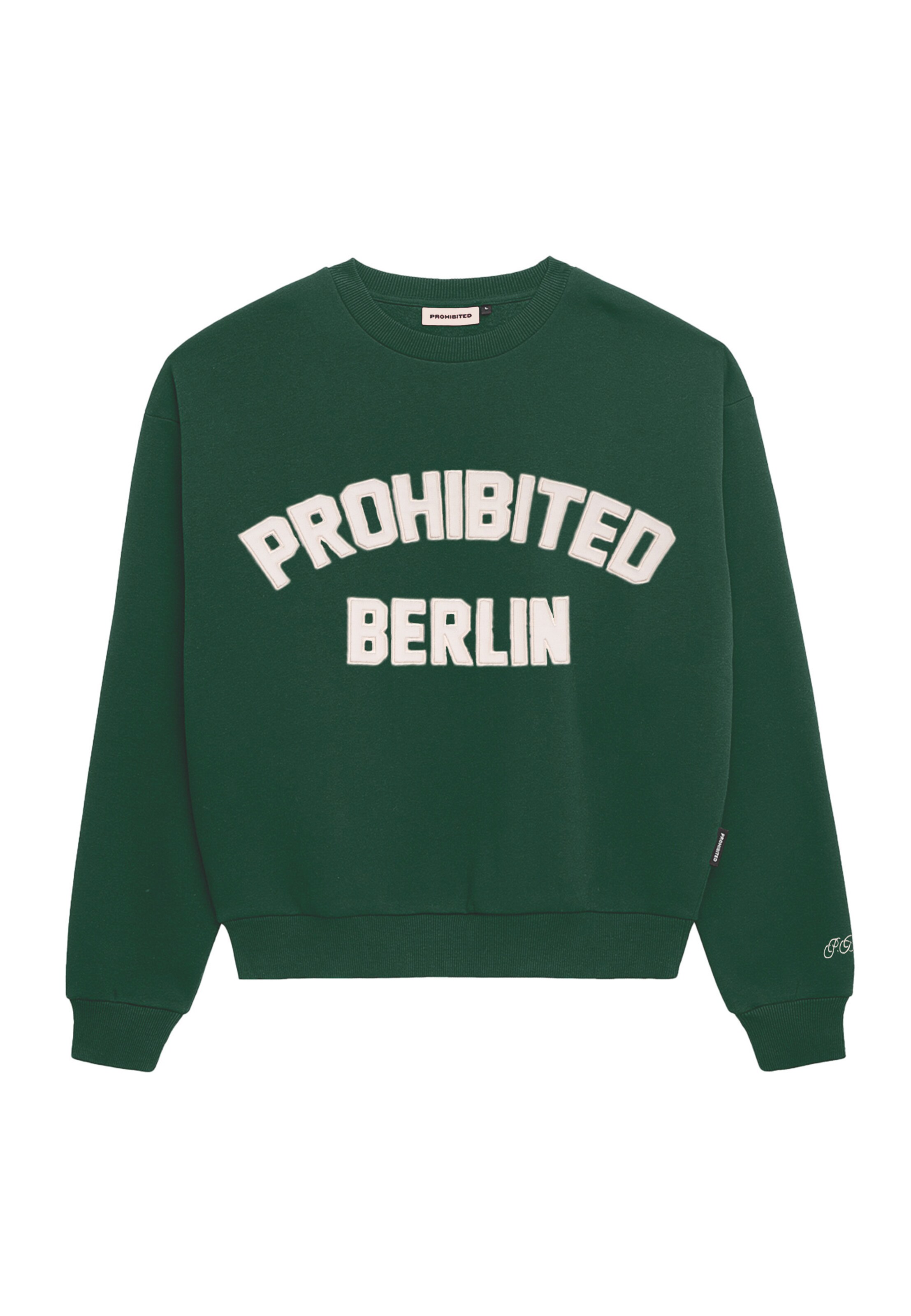 Prohibited - Sudadera 'Berlin' en verde: frente