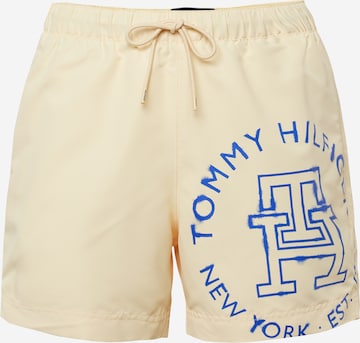 Șorturi de baie de la Tommy Hilfiger Underwear pe galben: față