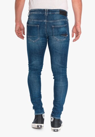 Le Temps Des Cerises Slimfit Jeans 'POWERC' in Blauw