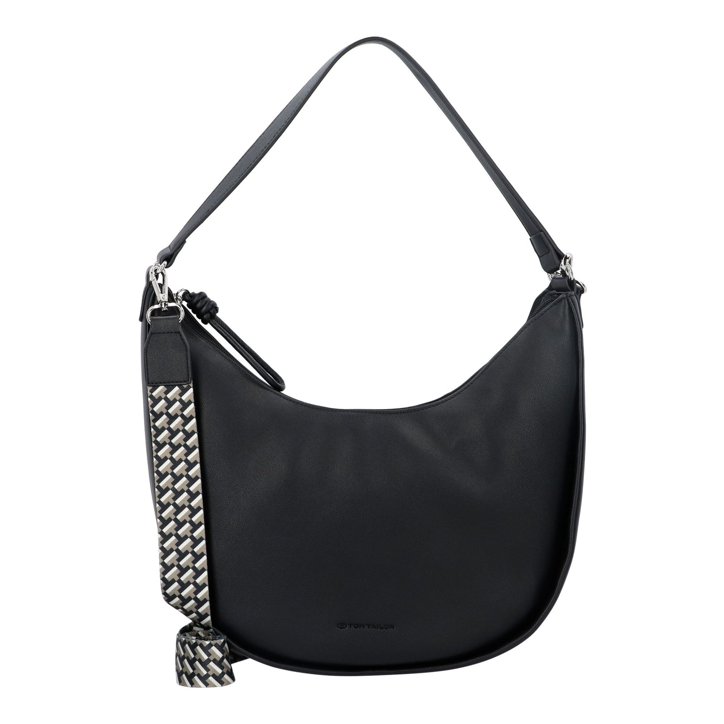 Borsa a spalla 'Tatiana' di TOM TAILOR in nero: frontale