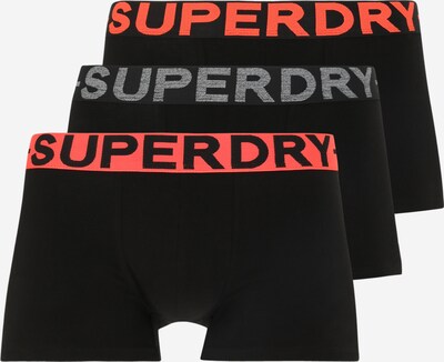Boxeri Superdry pe gri / portocaliu neon / negru, Vizualizare produs
