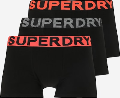 Superdry Boxershorts in grau / neonorange / schwarz, Produktansicht