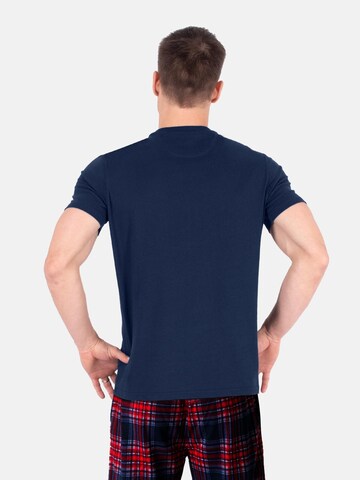 PANTONECLO Shirt 'Pantoneclo Men’s U-Neck Short Sleeve T-Shirt' in Blau