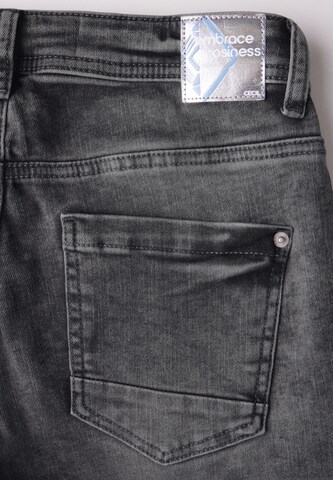 CECIL Slimfit Jeans in Schwarz