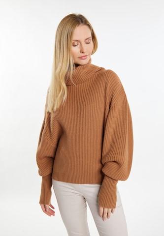 usha WHITE LABEL Sweater 'Iridia' in Beige: front