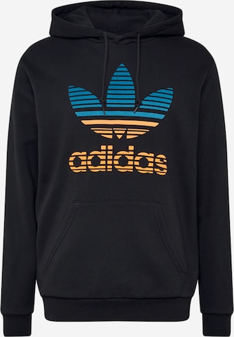 ADIDAS ORIGINALS Sweatshirt in Black: front