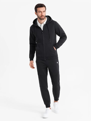 Ombre Sweat jacket 'OM-SSZP-0213' in Black