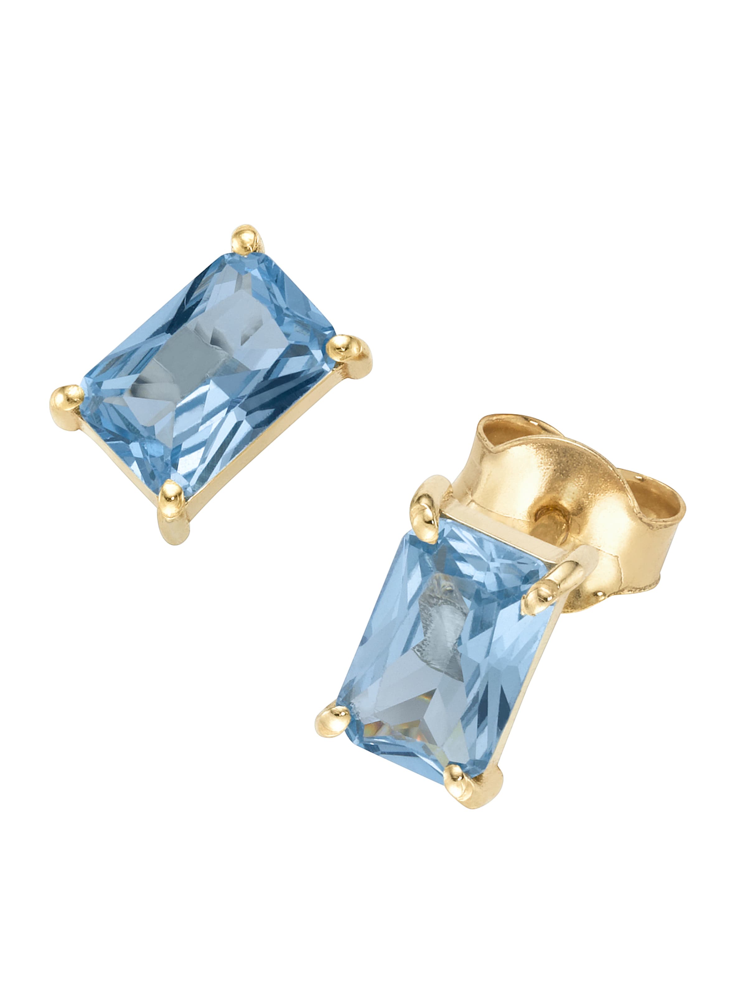 Orecchini di Luigi Merano in blu: frontale